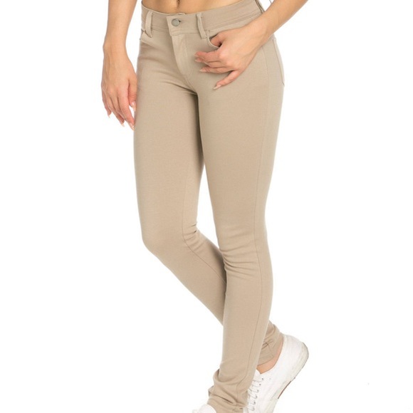 H&M Denim - H&M khaki jeggings